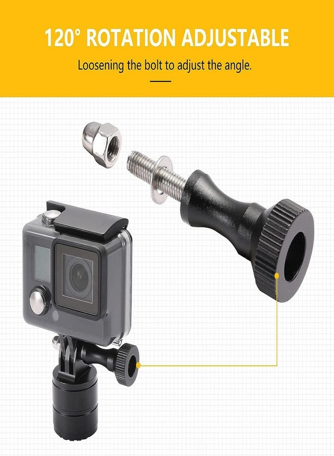 RERPRO UTV ATV Camera Mount Holder Compatible with GoPro, 1.75"-2" Roll Bar Mount Camera Holder Compatible with GoPro Hero 9 8 7 6 5 4, SJ, DJL, Insta360, 360° Adjustable Aluminum UTV Cameras Mounts Holders - Image 4